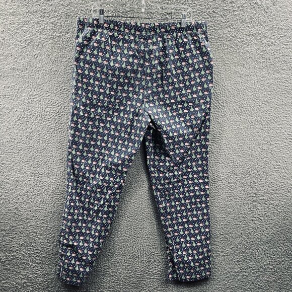 Vineyard Vines Mens Pajama Pants Extra Large Blue Whale Santa Hat Christmas Tree - Picture 2 of 10